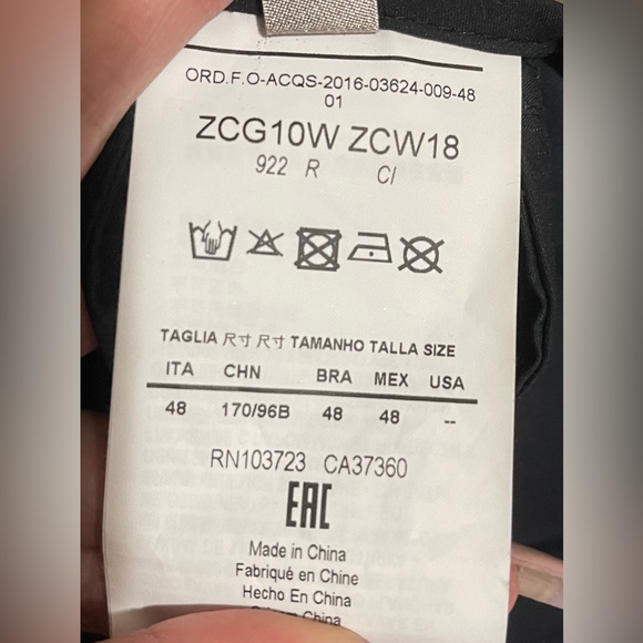 Armani Collezioni Men's Giacca Padded Jacket Navy Blue Size 48R - Picture 11 of 13